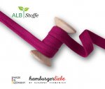 Bio Flachkordel - 2,0 cm - A57 - ciclamino - Albstoffe - Hamburger Liebe
